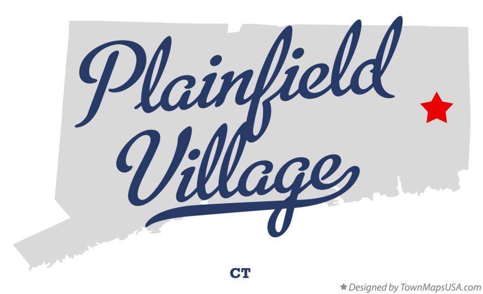 Map of Plainfield Village Connecticut CT