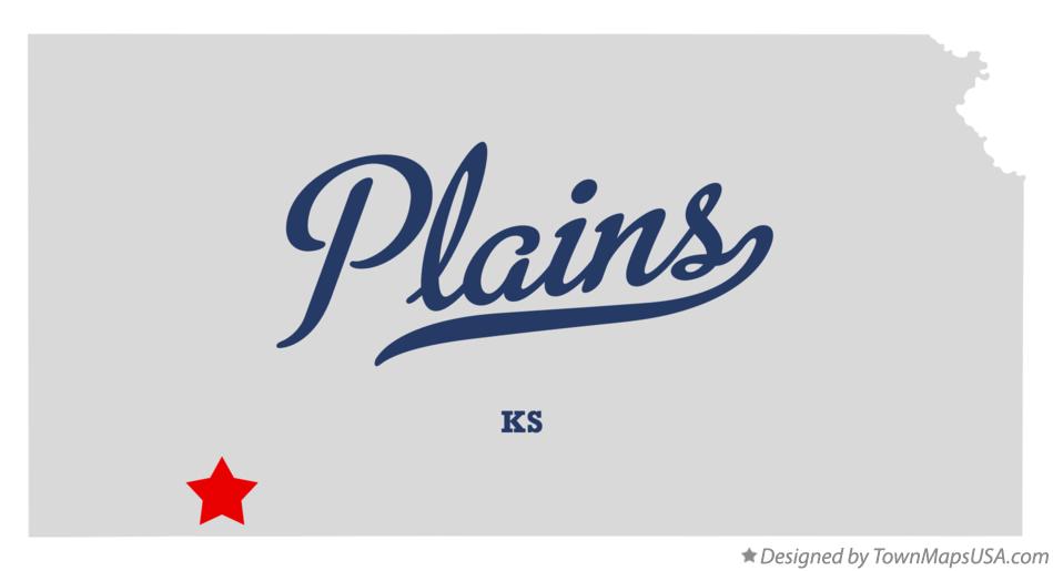 Map of Plains Kansas KS