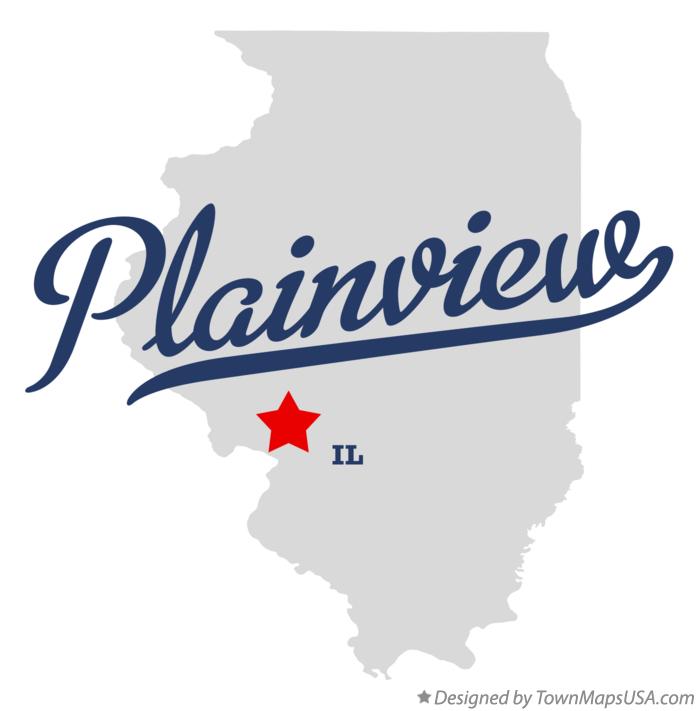 Map of Plainview Illinois IL