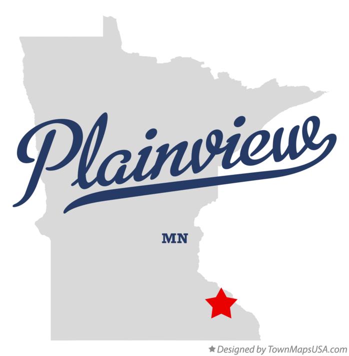 Map of Plainview Minnesota MN