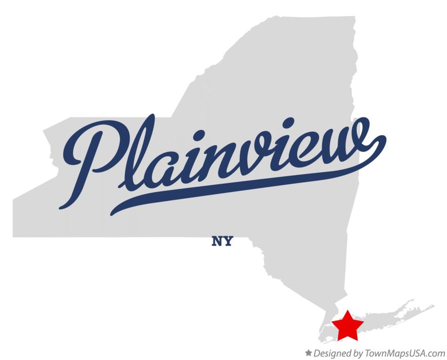 Map of Plainview New York NY