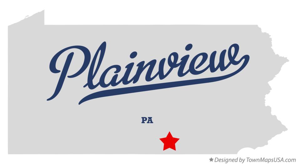 Map of Plainview Pennsylvania PA