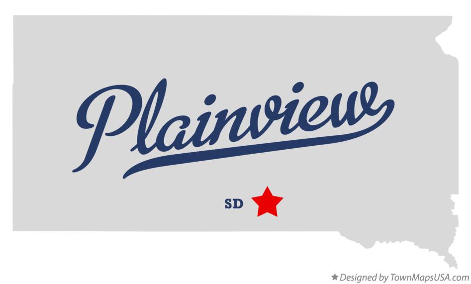 Map of Plainview South Dakota SD