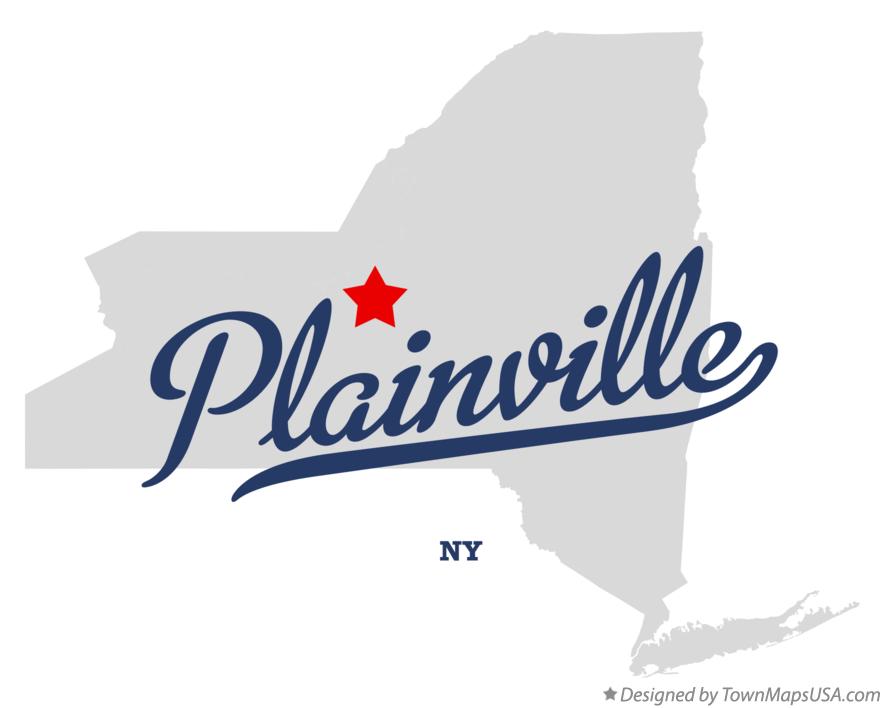 Map of Plainville New York NY