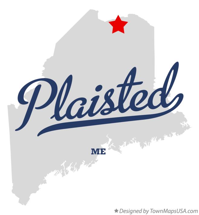 Map of Plaisted Maine ME