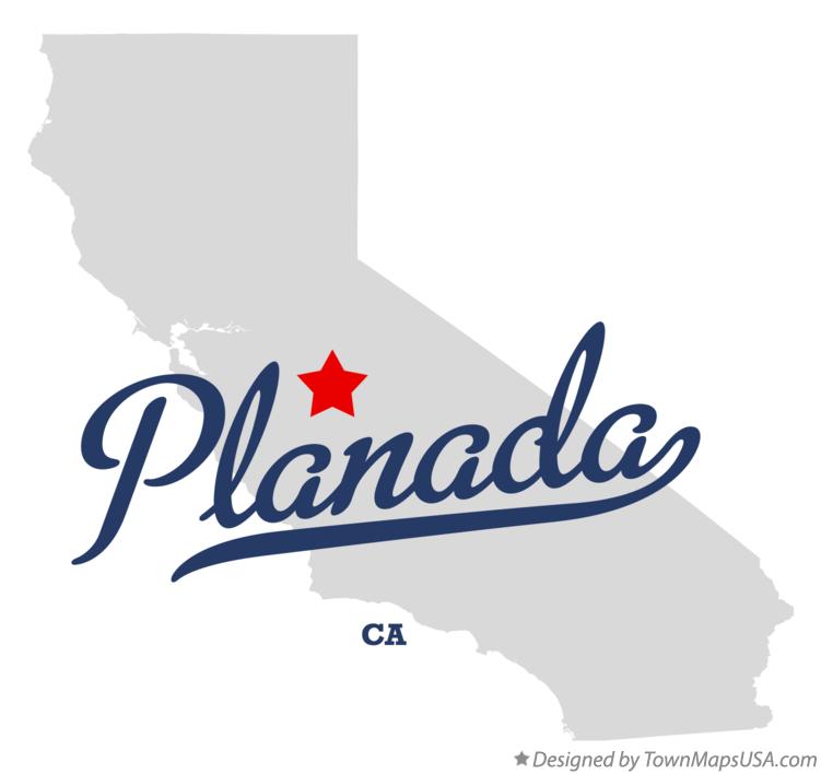 Map of Planada California CA