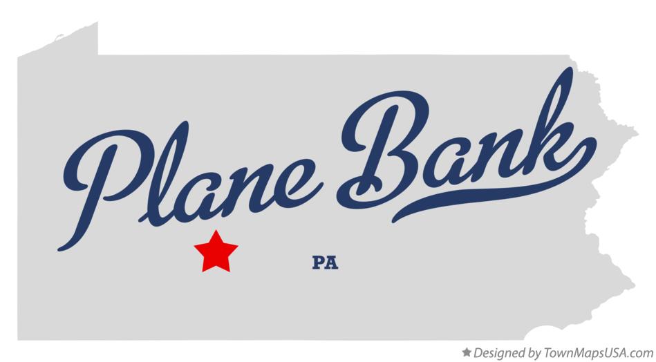 Map of Plane Bank Pennsylvania PA