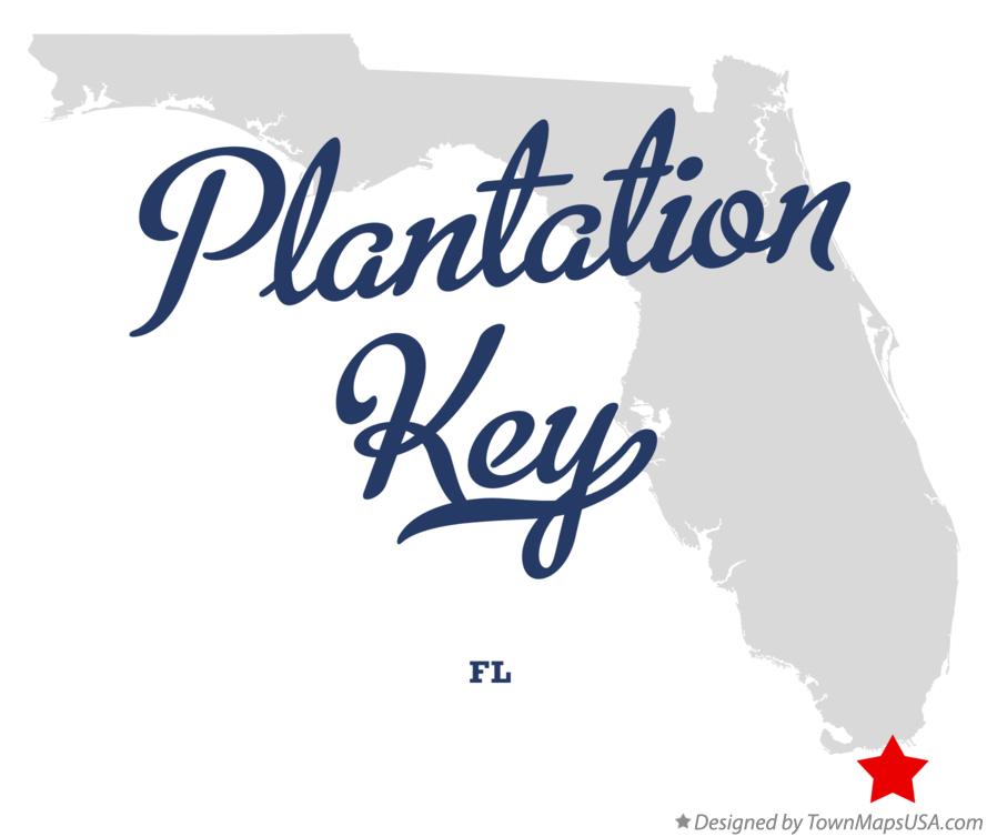 Map of Plantation Key Florida FL