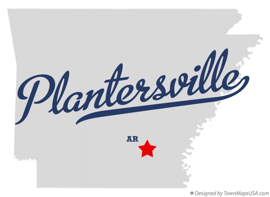 Map of Plantersville Arkansas AR