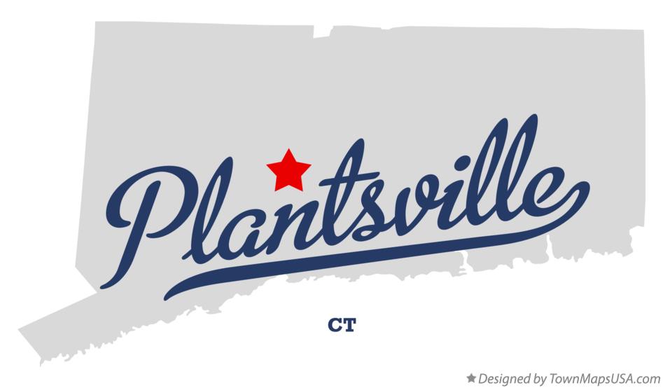 Map of Plantsville Connecticut CT