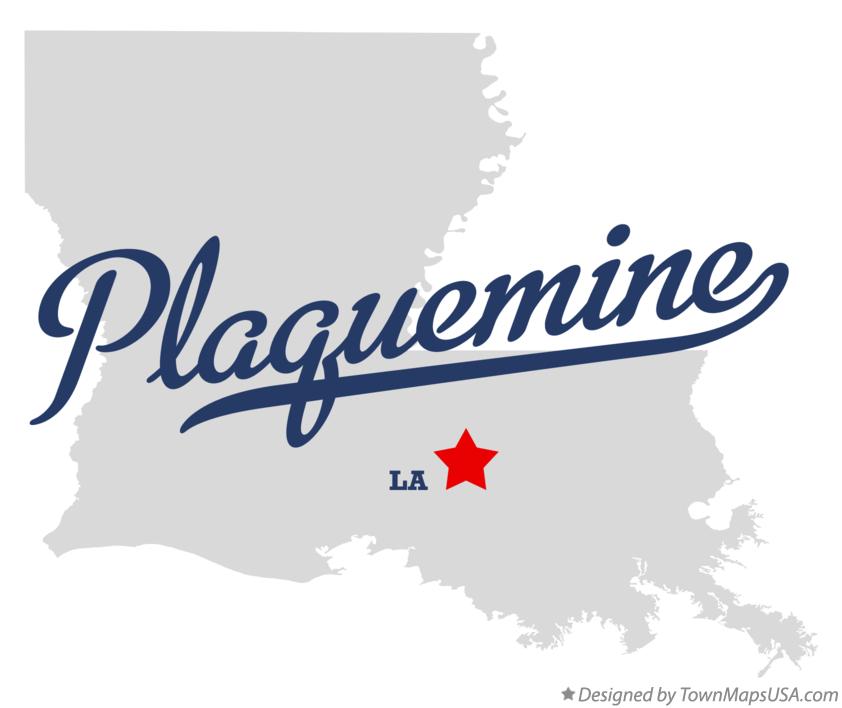 Map of Plaquemine Louisiana LA