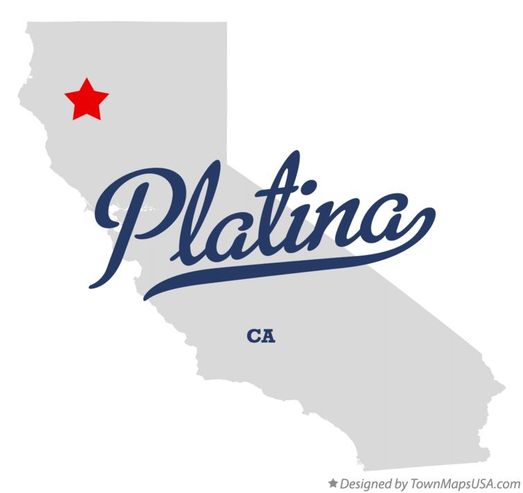 Map of Platina California CA