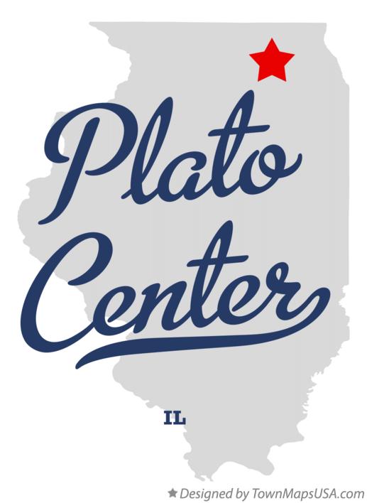 Map of Plato Center Illinois IL