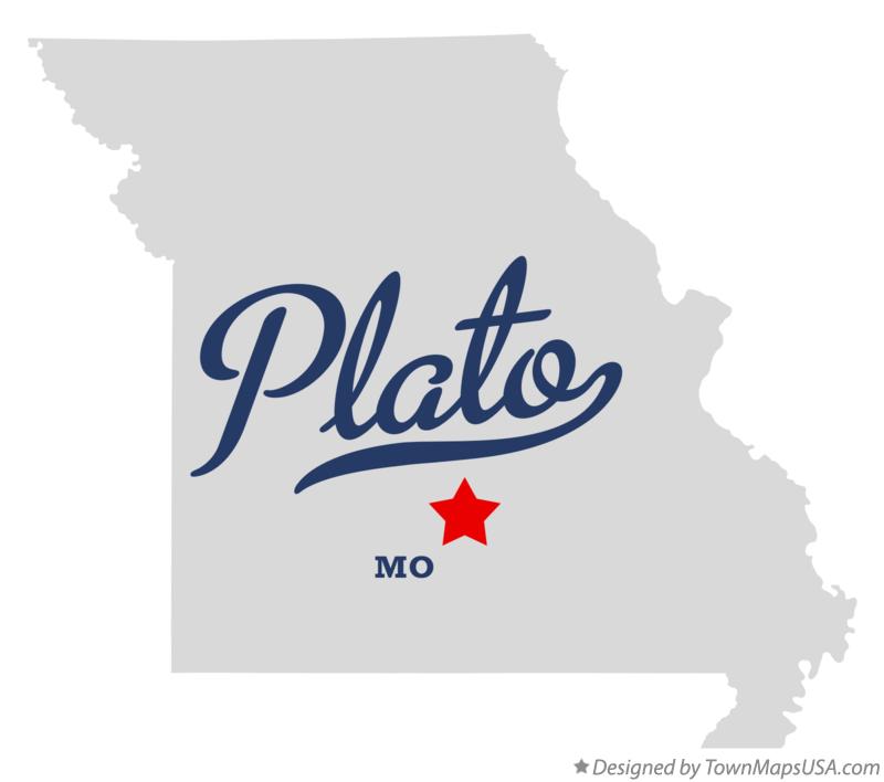 Map of Plato Missouri MO