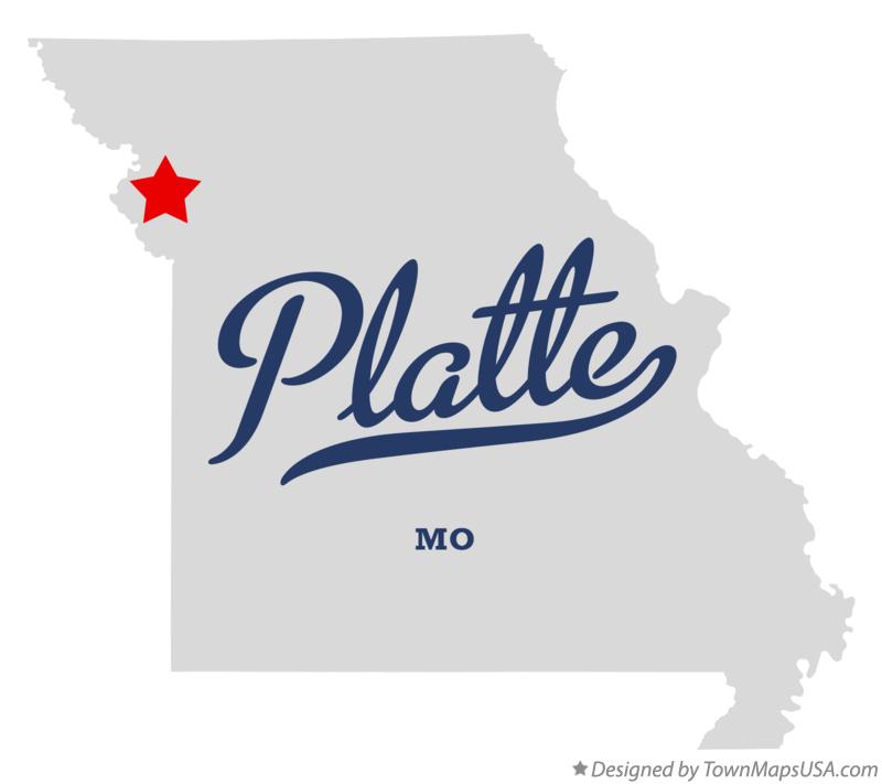Map of Platte Missouri MO