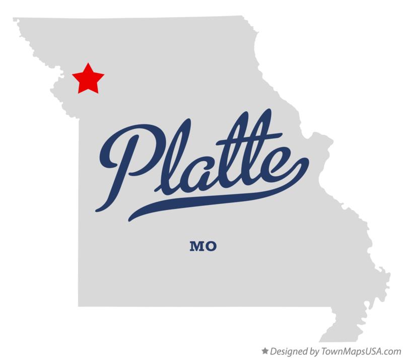 Map of Platte Missouri MO