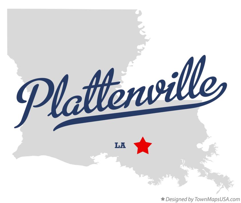 Map of Plattenville Louisiana LA