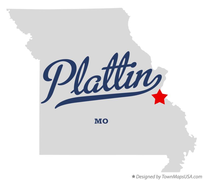 Map of Plattin Missouri MO