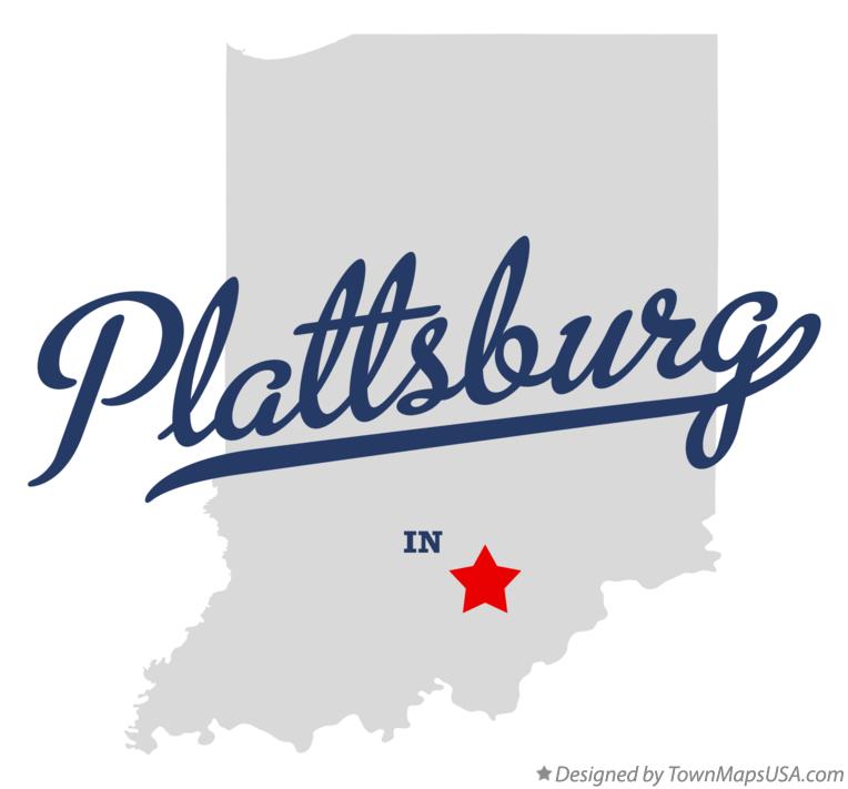 Map of Plattsburg Indiana IN