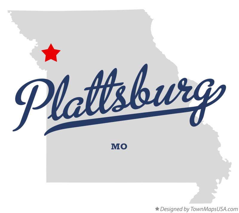 Map of Plattsburg Missouri MO