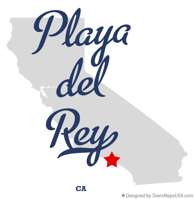 Map of Playa del Rey California CA