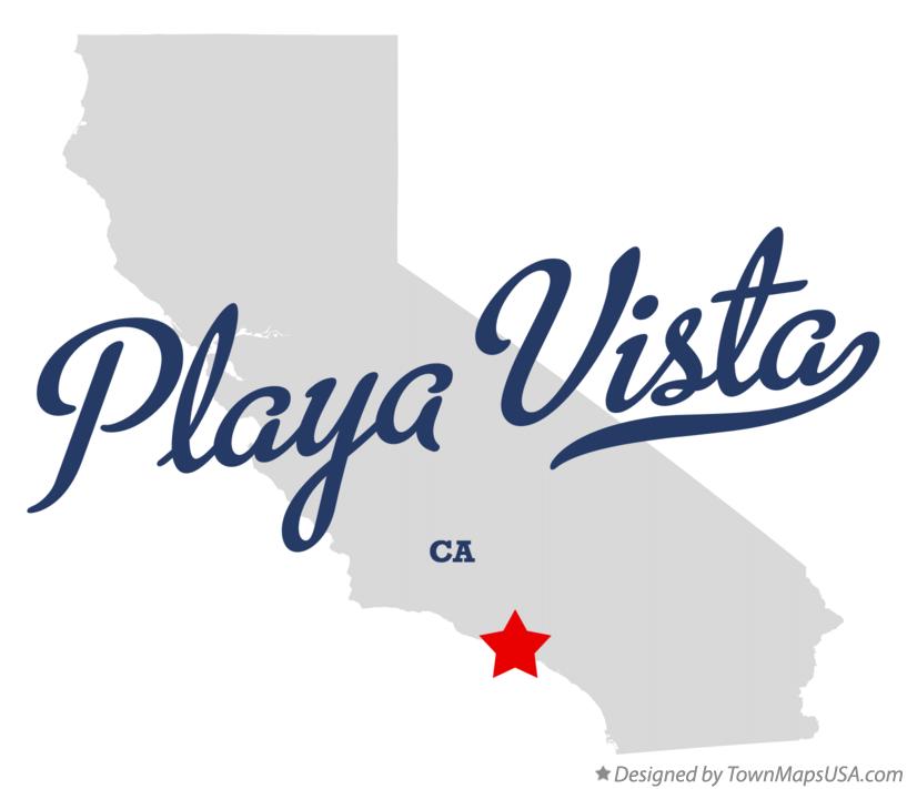 Map of Playa Vista California CA
