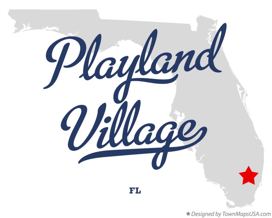 Map of Playland Village Florida FL