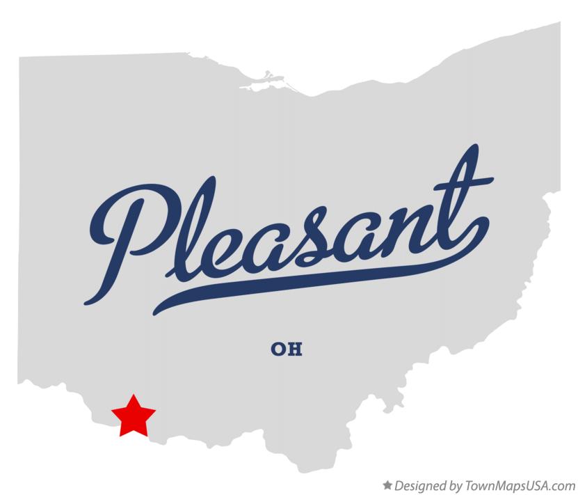 Map of Pleasant Ohio OH