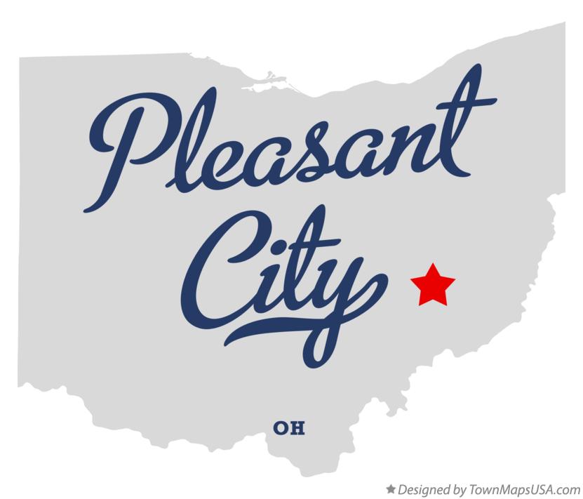 Map of Pleasant City Ohio OH