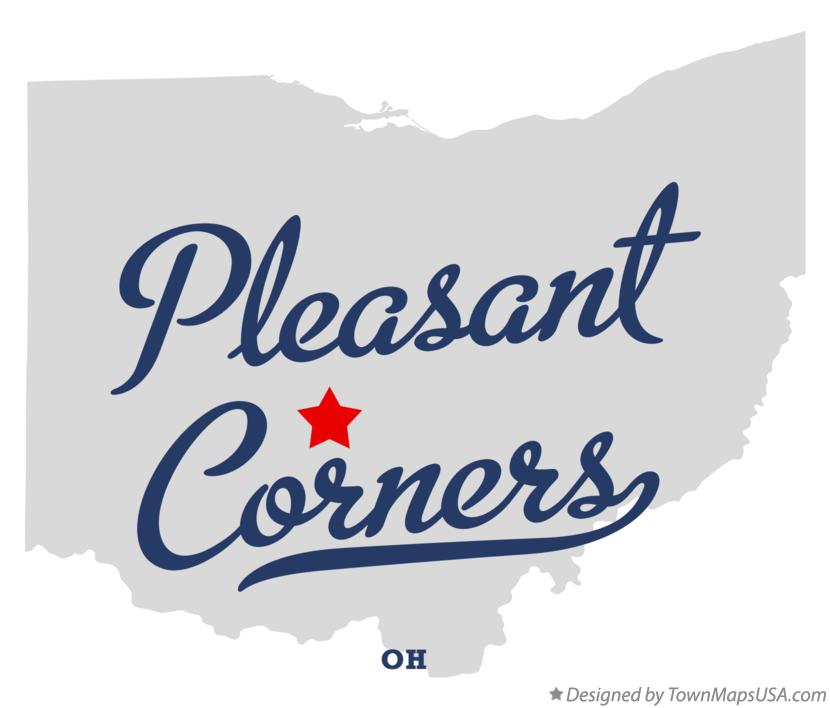 Map of Pleasant Corners Ohio OH