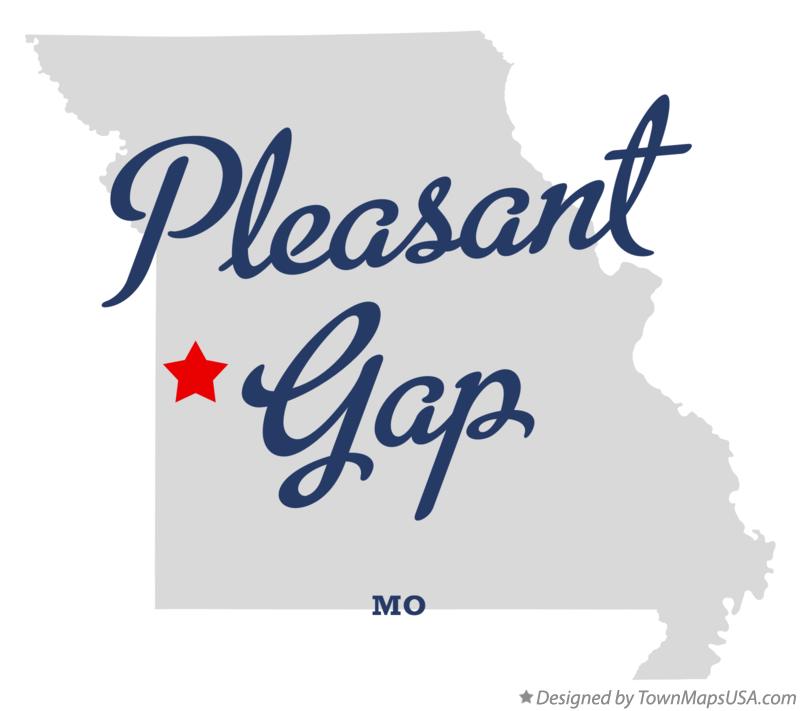 Map of Pleasant Gap Missouri MO