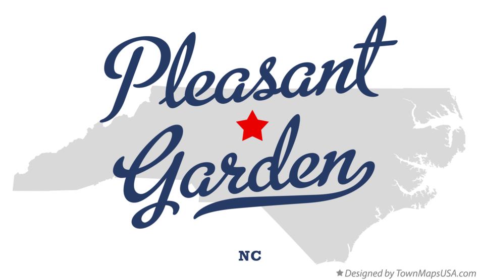 Map of Pleasant Garden North Carolina NC