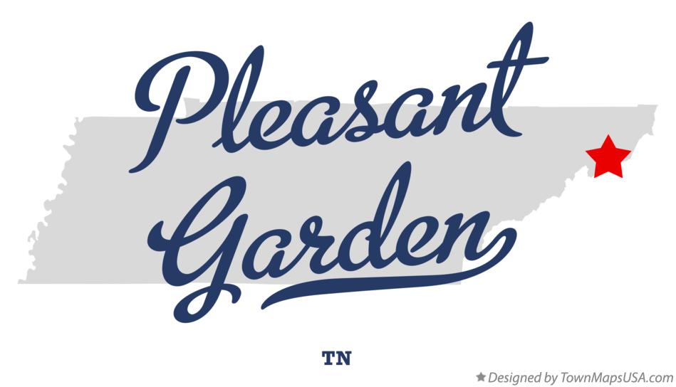 Map of Pleasant Garden Tennessee TN