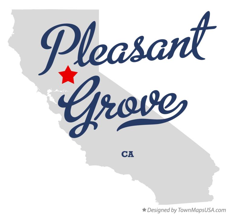 Map of Pleasant Grove California CA