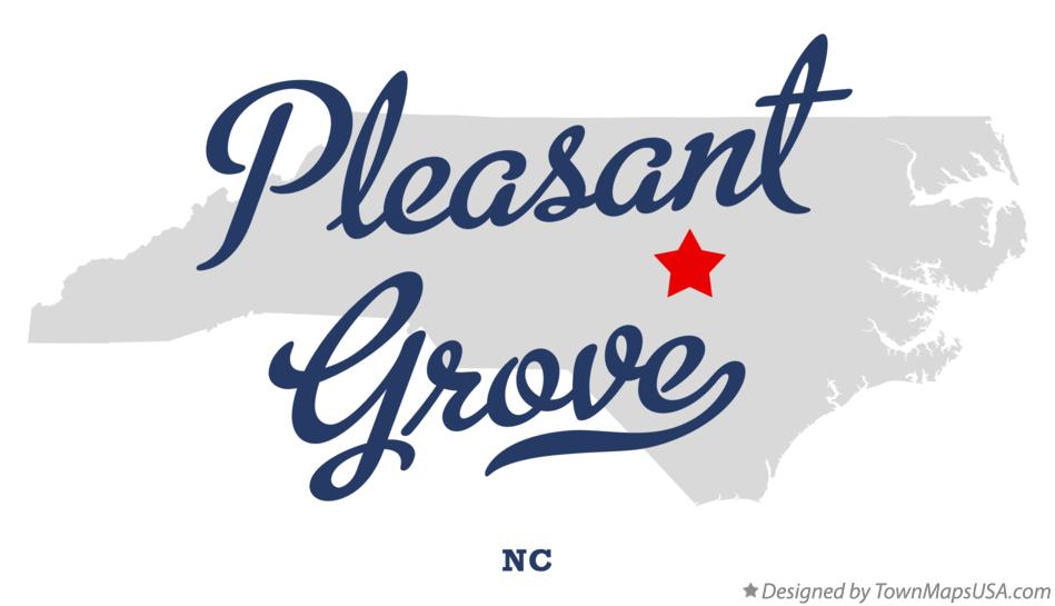 Map of Pleasant Grove North Carolina NC