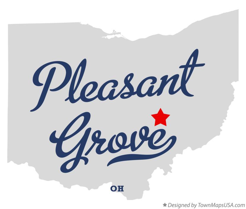 Map of Pleasant Grove Ohio OH