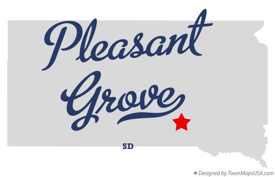 Map of Pleasant Grove South Dakota SD