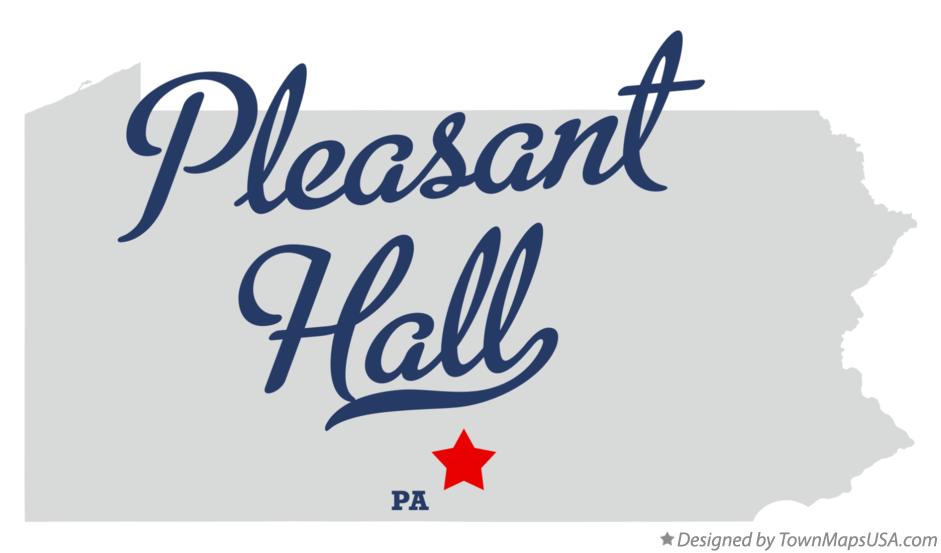 Map of Pleasant Hall Pennsylvania PA