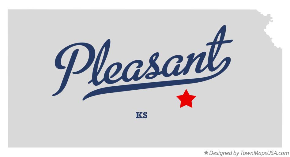 Map of Pleasant Kansas KS
