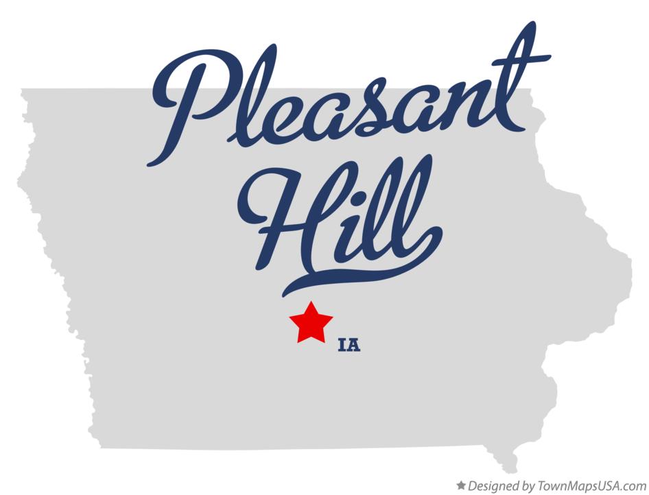 Map of Pleasant Hill Iowa IA