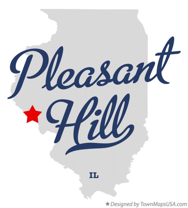 Map of Pleasant Hill Illinois IL