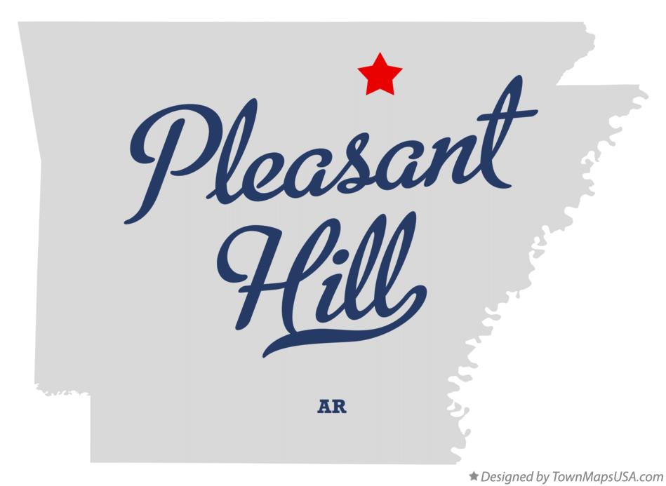 Map of Pleasant Hill Arkansas AR