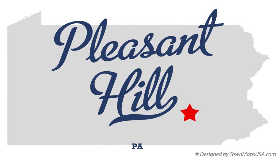 Map of Pleasant Hill Pennsylvania PA