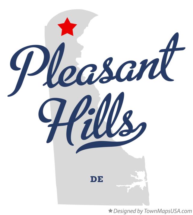 Map of Pleasant Hills Delaware DE