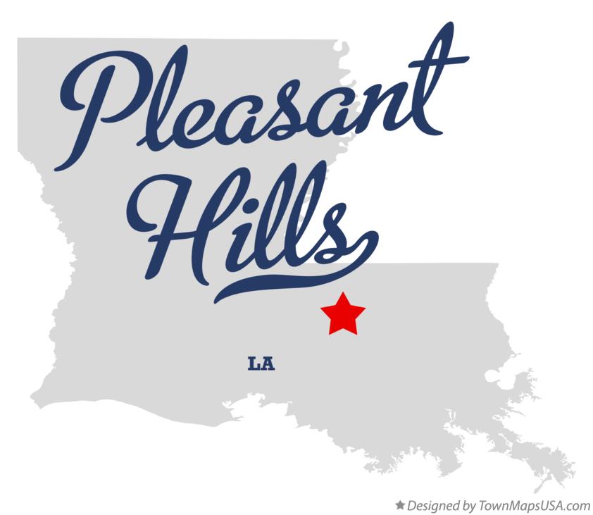 Map of Pleasant Hills Louisiana LA