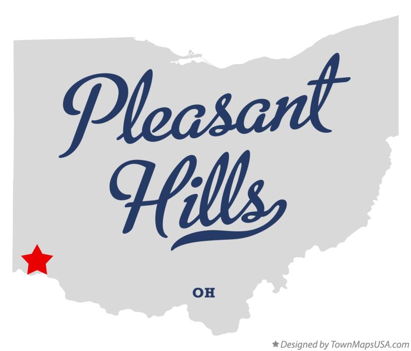 Map of Pleasant Hills Ohio OH