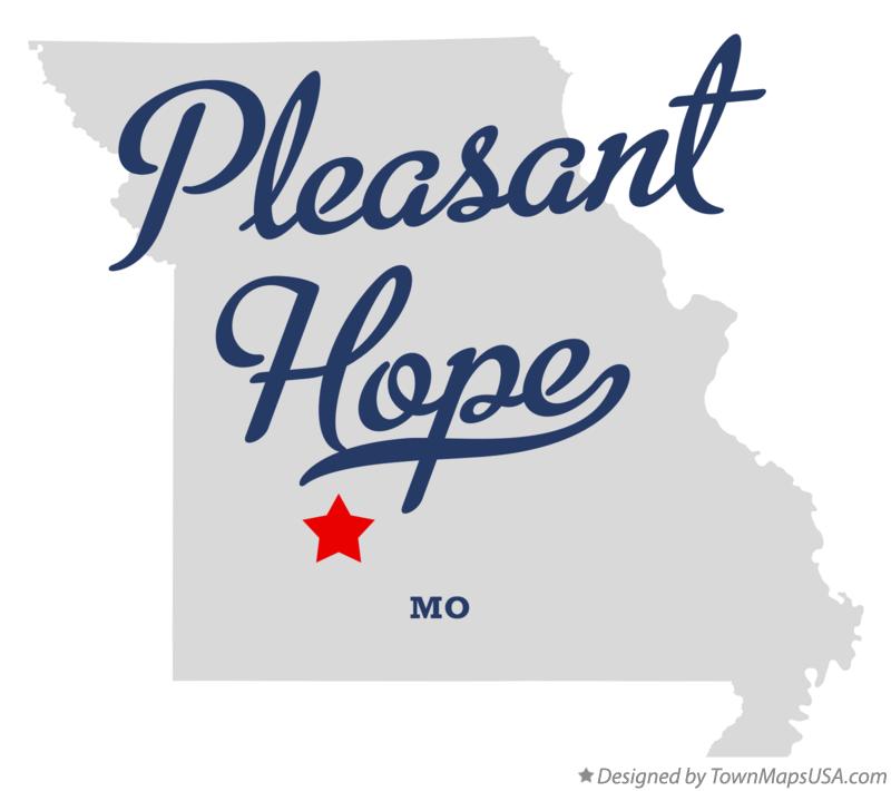 Map of Pleasant Hope Missouri MO