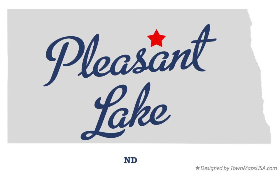 Map of Pleasant Lake North Dakota ND