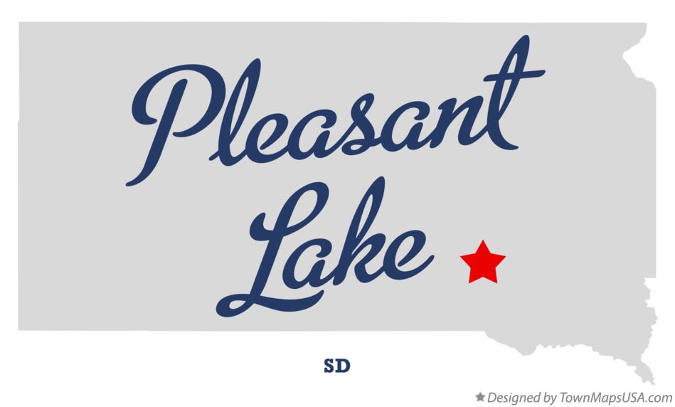 Map of Pleasant Lake South Dakota SD