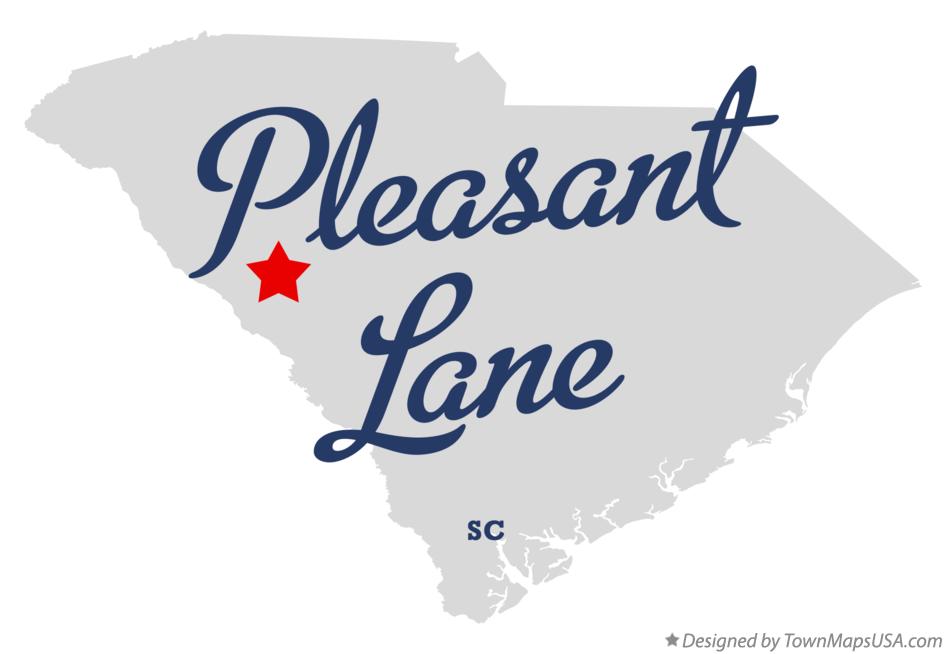 Map of Pleasant Lane South Carolina SC